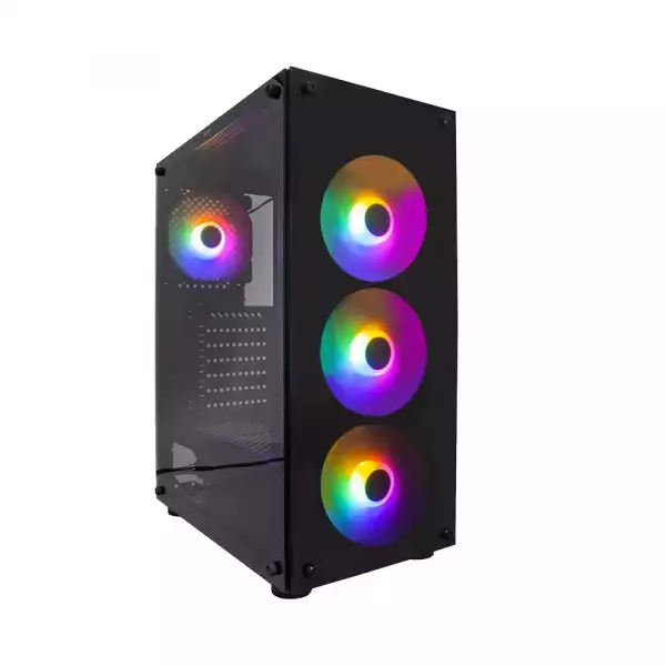 1stPlayer Кутия Case ATX - Fire Dancing V3-B RGB - 4 fans included