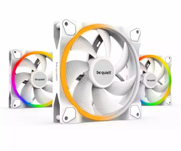 be quiet! комплект вентилатори Fan Pack 3-in-1 3 x 140mm - LIGHT WINGS White 140mm PWM Triple-Pack