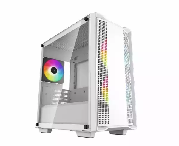 DeepCool кутия Case mATX - CC360 A-RGB White