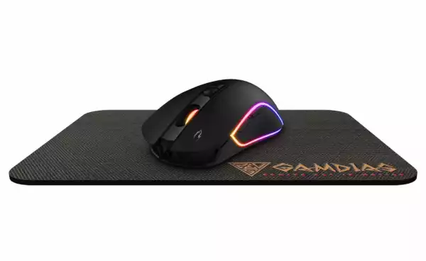 Gamdias Геймърска мишка Gaming Mouse - ZEUS E3 + PAD - 3600dpi, Backlight