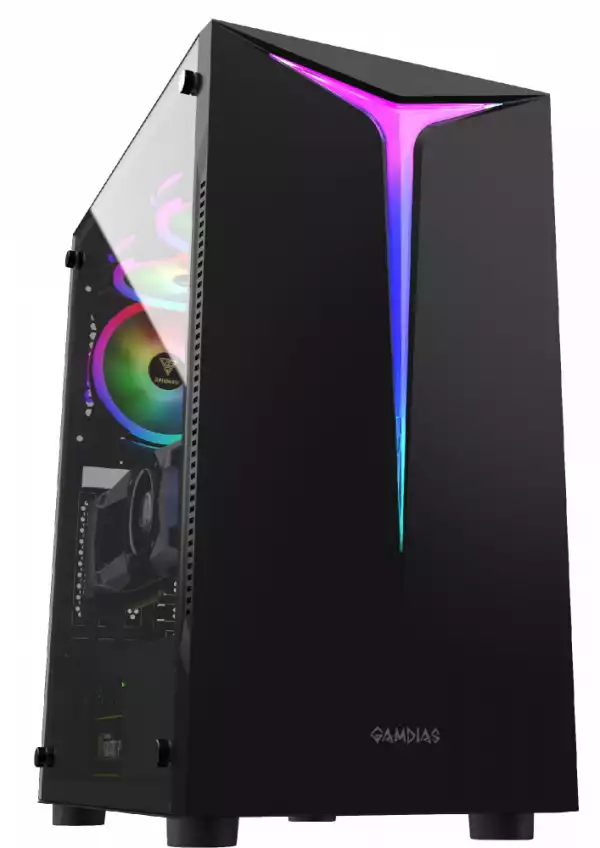 Gamdias кутия Case ATX - ARGUS E2 Elite - aRGB, Tempered Glass