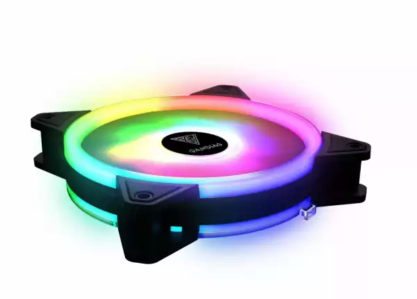 Gamdias вентилатор Fan 120mm aRGB - AEOLUS M2-1201 - Trio RGB rings