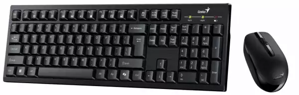 Genius клавиатура и мишка Wireless Keyboard and Mouse - KM-8101 Black - AI, BG, 2.4GHZ