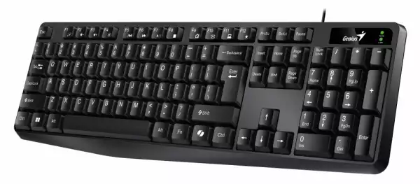 Genius клавиатура кирилизирана Smart Keyboard KB-117 Black - AI, BG Layout, USB