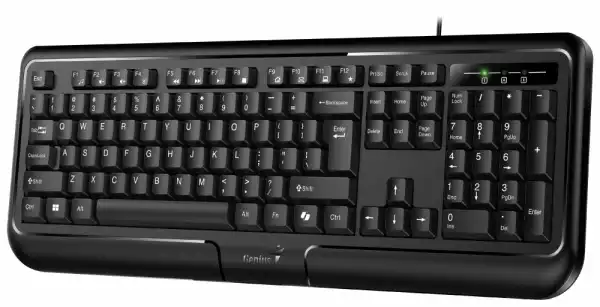 Genius клавиатура кирилизирана Smart Keyboard KB-118 II Black - AI, BG Layout, USB