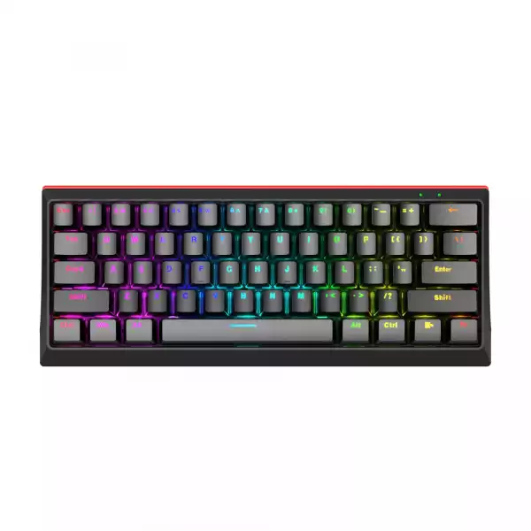 Marvo геймърска клавиатура Gaming Mechanical keyboard 61 keys TKL - KG962G - RED switches, RGB