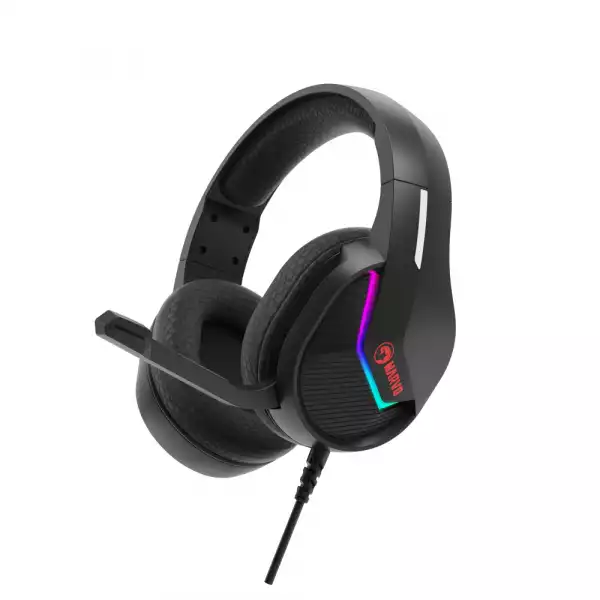 Marvo геймърски слушалки Gaming Headphones H8618 Black - 50mm, USB, RGB