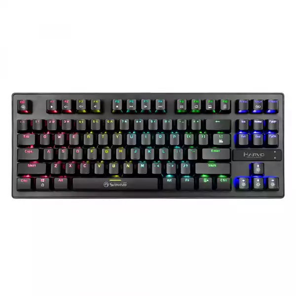 Marvo механична геймърска клавиатура Gaming Mechanical keyboard 87 keys TKL - KG901