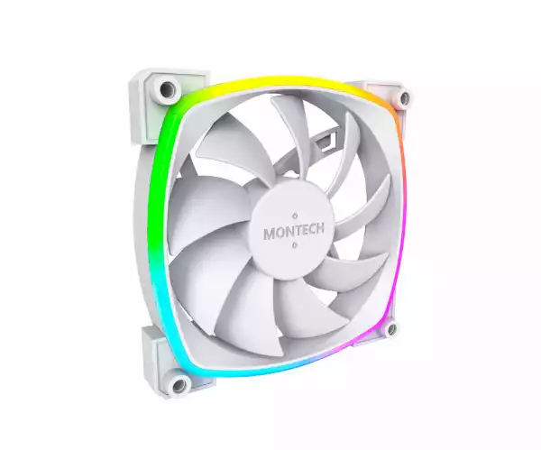 Montech вентилатор AX120 PWM, Fan 120mm, ARGB, White