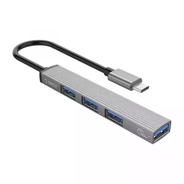Orico хъб USB3.0/2.0 HUB 4 port - Type-C input - AH-13-GY