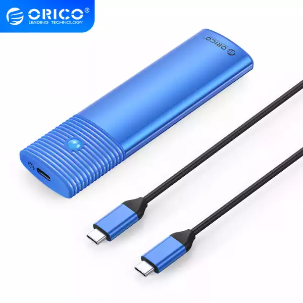 Orico външна кутия за диск Storage - Case - M.2 NVMe M/B key 10 Gbps Blue - PWM2-G2