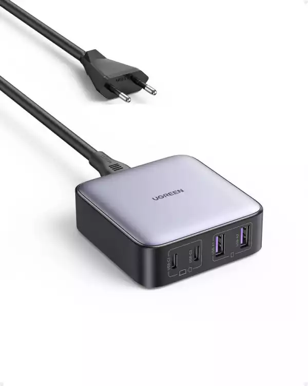 Ugreen универсално зарядно за стена Charger Wall 65W GaN Nexode CD327, 2 x USB-A, 2 x Type-C - 90747