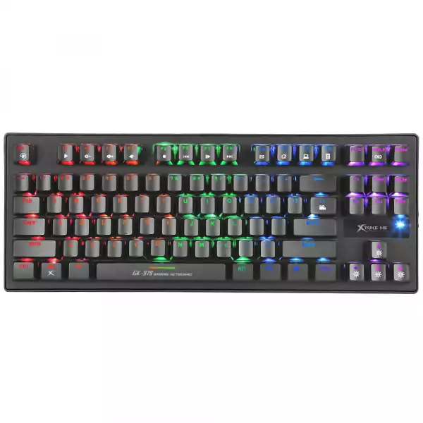 Xtrike ME механична клавиатура Gaming Keyboard Mechanical 87 keys GK-979 - Blue switches, Rainbow backlight