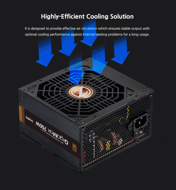 Zalman захранване PSU GigaMax 750W Bronze ZM750-GVII