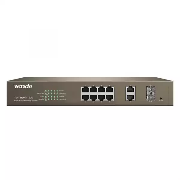 SWITCH TENDA TEF1210P 8P POE