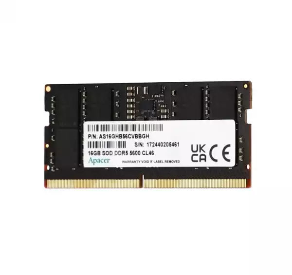 Apacer 16GB Notebook Memory - DDR5 SODIMM 5600Hz