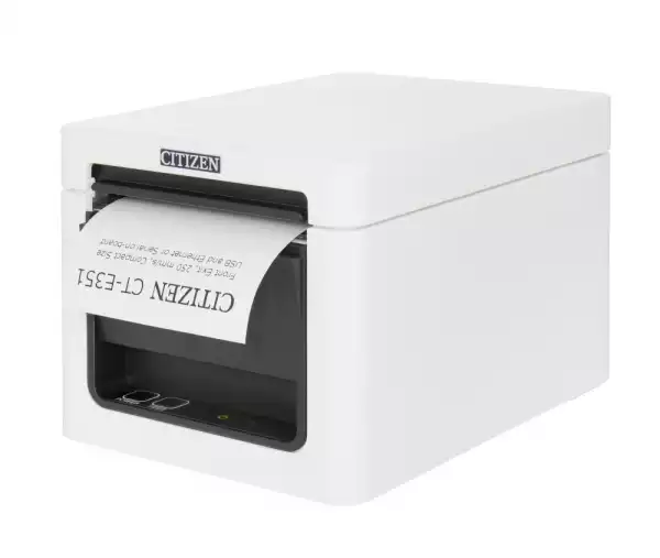 Citizen CT-E351 Printer; Ethernet, USB, Pure White