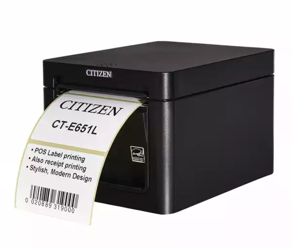 Citizen CT-E651L Printer; Label, USB, Black