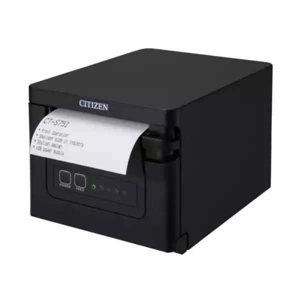 Citizen CT-S751 Printer; USB, Black Case