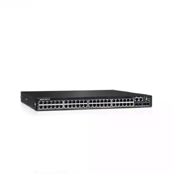 Dell EMC PowerSwitch N3248TE-ON, 48x1G, 4x10G SFP+, 32GB, 1xAC PSU, IO/PS, OS10, OS10 Enterprise, Lifetime Limited Hardware Warranty