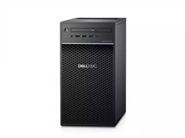 Dell EMC PowerEdge T40, Intel Xeon E-2224G (3.5GHz, up to 4.7GHz, 4C/4T, 8MB), NO RAM, 1TB 7.2K RPM SATA HDD, up to 3 Hard Drives, No RAID with Embedded SATA, DVD+/-RW, 3Y Basic Next Business Day