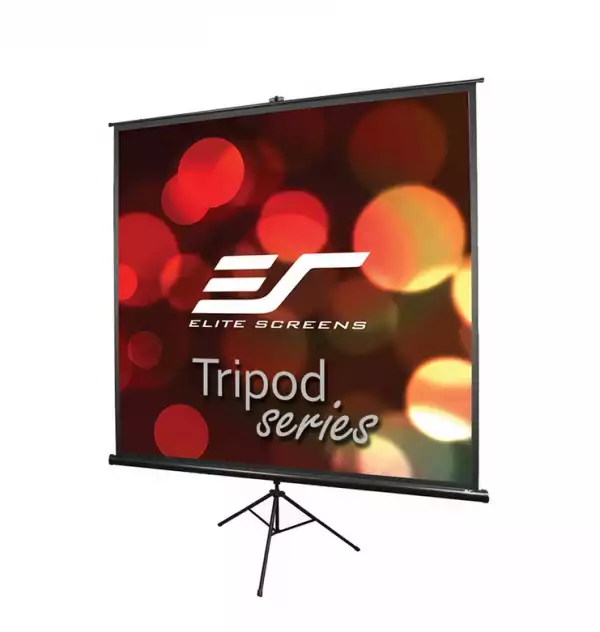 Elite Screen T84UWV1 Tripod, 84" (4:3), 170.2 x 127.0 cm, Black