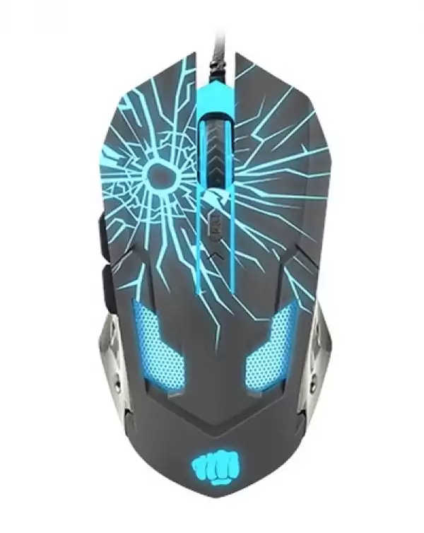 Fury Gaming mouse, Gladiator, optical 3200DPI, Illuminated black