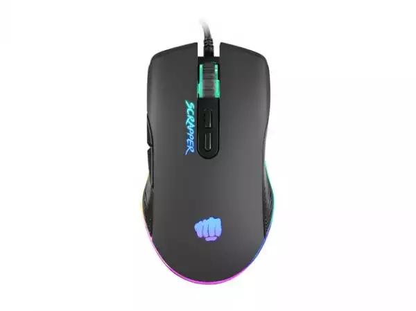 Fury Gaming Mouse Scrapper 6400DPI Optical With Software RGB Backlight