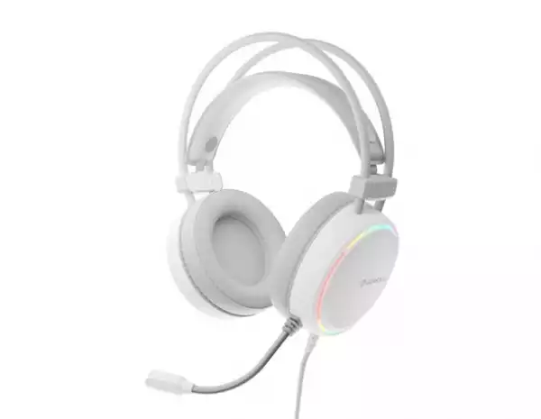 Genesis Headset Neon 613 With Microphone RGB Illumination White