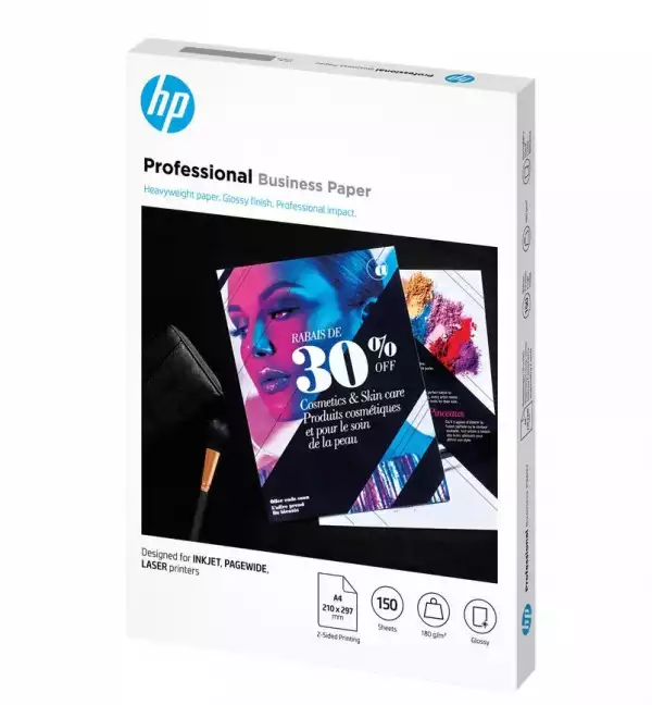 HP Inkjet, PageWide and Laser Professional Business Paper, A4, glossy, 180g/m2, 150 sheets