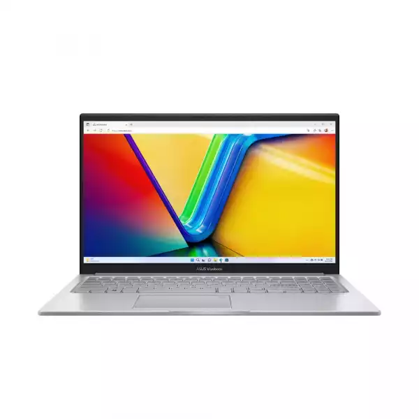 Лаптоп Asus Vivobook X1504VA-BQ1400,Intel i7-1355U 1.7 GHz (12MB Cache, up to 5.0 GHz),15.6"FHD (1920x1080) ,16GB DDR4 (8 on bd) 1TB SSDG4,Intel Iris X Graphics, No OS, Cool Silver