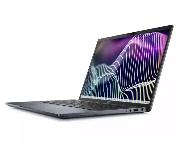 Лаптоп Dell Latitude 7340, Intel Core i5-1345U vPro (12 MB cache, 10 cores, up to 4.70 GHz Turbo), 13.3" FHD+ (1920x1200) AG 250nits, 16 GB, LPDDR5, 4800 MT/s, integrated, 512 GB SSD PCIe M.2, Intel Iris Xe Graphics, FHD IR Cam and Mic, WiFi 6E, FPR, Backlit Kb