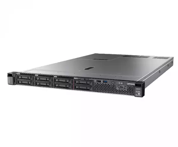 Lenovo ThinkSystem SR630, Xeon Silver 4210R (10C 2.4GHz 13.75MB Cache/100W), 32GB 2933MHz (1x32GB, 2Rx4 RDIMM), O/B, 9350-8i, 1x750W, XCC Enterprise, Tooless Rails