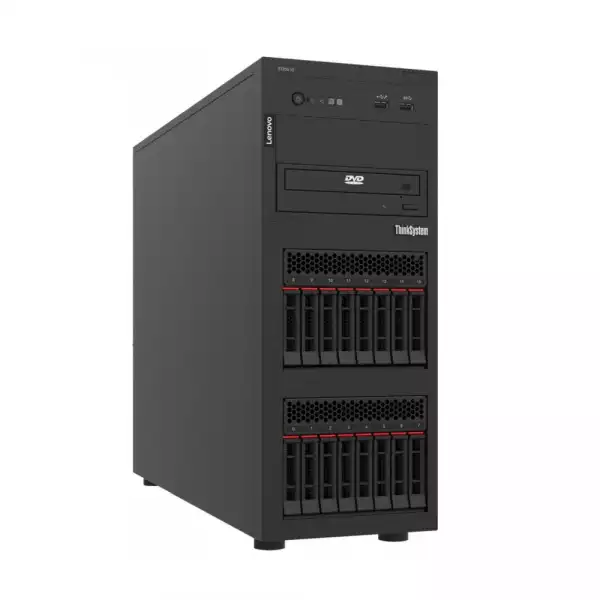 Lenovo ThinkSystem ST250 V2 Xeon E-2356G (6C, 3.2GHz, 12MB Cache/80W), 1x32GB, O/B, 2.5" HS (8), 5350-8i, HS 750W Titanium, XCC Enterprise, No DVD