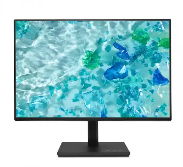 Монитор Acer Vero B247YGbmiprx, 23.8" IPS LED, ZeroFrame FHD (1920x1080) AG, 4ms (GTG), 120Hz, 100M:1, 1500:1, 250nits, 99% sRGB, Flicker-Less, BlueLightShield,HDMI, VGA, DP, Speakers 2x2W, Audio In/Out, ERGOstand, TUV, Energy Efficiency Class C, VESA, Black