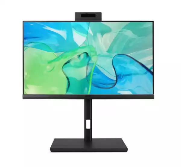 Настолен Компютър Acer Veriton VZ4724GT, AiO 23.8 FHD IPS, Intel Core i5-14400( up to 4.70GHz, 20MB), 16GB DDR5(max.64GB), 512GB SSD+(M.2 slot free),8x DVD, Intel UHD Graphics, GLAN & TPM 2.0, 135W AC, IR cam Shutter, Kbd & Mouse Wireless, Ergo Stand, Win 11 PRO, 3Y War.