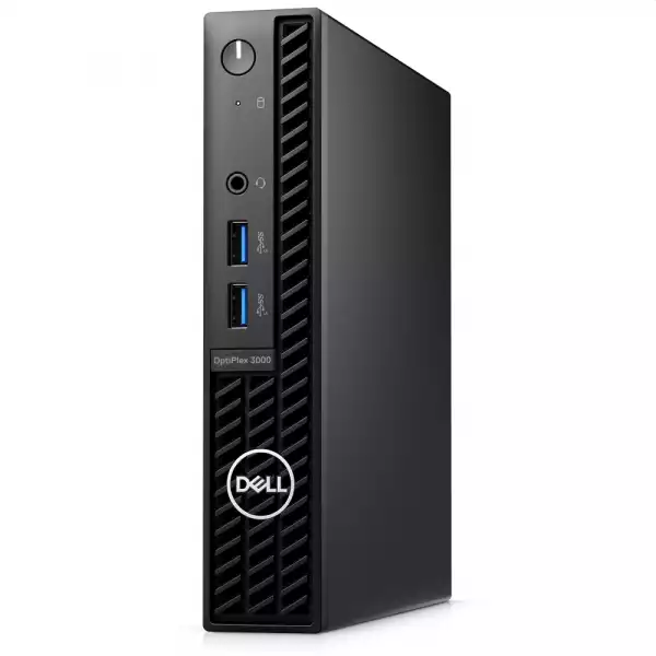 Настолен Компютър Dell OptiPlex 3000 MFF, Intel Core i5-12500T (6 Cores/18MB/2.0GHz to 4.4GHz), 16GB (1x16GB) DDR4, 512GB SSD PCIe M.2, Integrated, Wi-Fi 6+ BT 5.2, Keyboard&Mouse, Win 11 Pro, 3Y PS