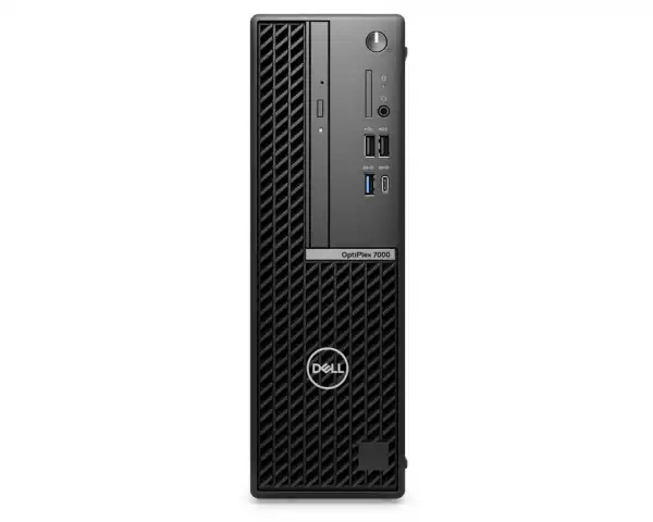 Настолен Компютър Dell OptiPlex 7000 SFF, Intel Core i5-12500 (6 Cores/18MB/3.0GHz to 4.6GHz), 16GB (2x8GB) DDR4, 256GB PCIe NVMe SSD, Intel Integrated Graphics, K&M, WIN 11 pro, 3Y ProSpt