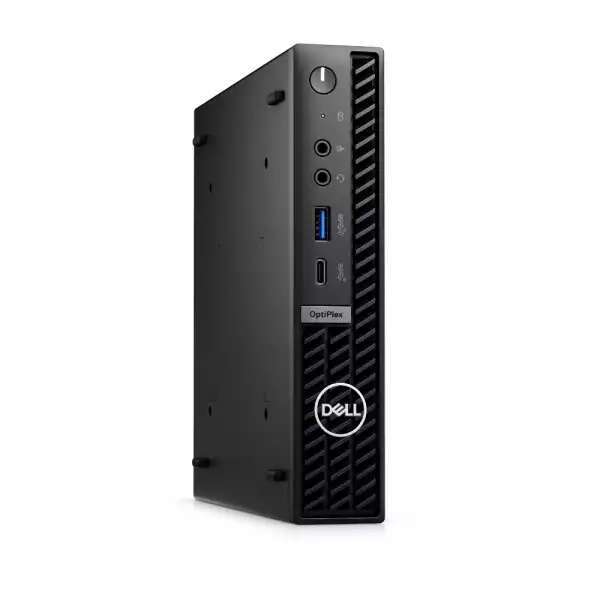 Настолен Компютър Dell OptiPlex 7010 Micro Plus, Intel Core i7-13700T (8+8 Cores/30MB/1.4GHz to 4.8GHz), 16GB (1X16GB) DDR5, 512GB SSD PCIe M.2, Integrated Graphics, Wi-Fi 6E, Keyboard&Mouse, 130W, Wi-Fi 6E, Ubuntu, 3Y PS