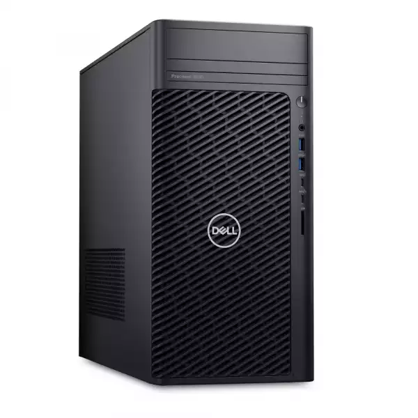 Настолен Компютър Dell Precision 3680 Tower, Intel Core i7-14700 (33 MB cache, 20 cores, 2.1 GHz to 5.4 GHz), 16GB: 2 x 8 GB, DDR5, 4400 MT/s, 512GB SSD PCIe M.2, NVIDIA T1000 8 GB GDDR6, BG Keyboard&Mouse, 500 W, Windows 11 Pro, 3Yr ProSpt