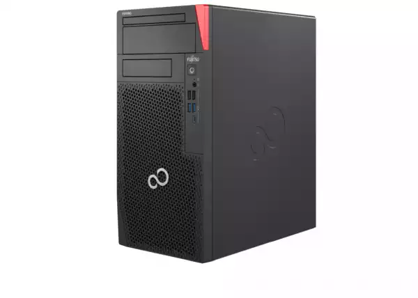 Настолен Компютър Fujitsu ESPRIMO P6012, Intel Core i3-12100, 1x8GB DDR4-3200, SSD PCIe 256GB M.2 NVMe Value, Mounting kit 3.5", DVD SuperMulti, Country kit (EU+), Power supply Gold 280W, Load Win11 Pro(64) R3+Office 1mth Trial, Optical USB mouse black, Win11 Pro