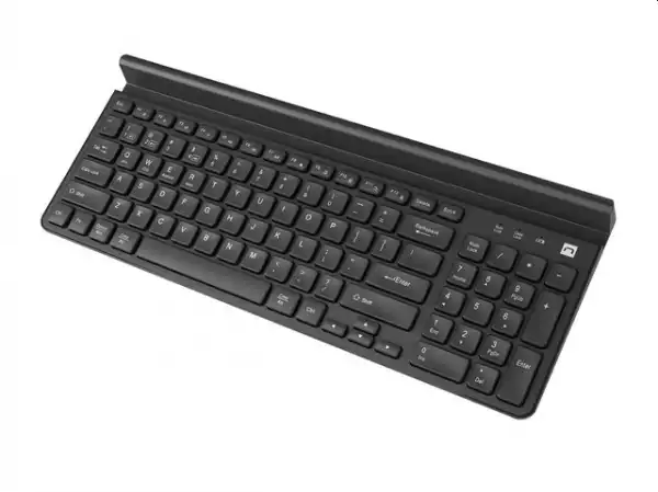 Natec Keyboard Felimare US Layout Wireless Bluetooth + 2.4 GHz Slim Pnone/Tablet Holder, Black