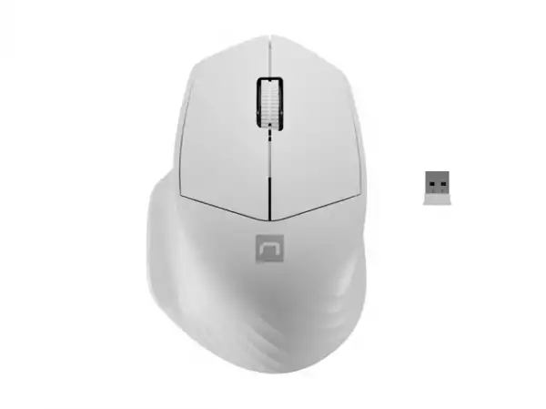 Natec Mouse Siskin Wireless 1600DPI 2.4GHz + Bluetooth 5.0 Optical White