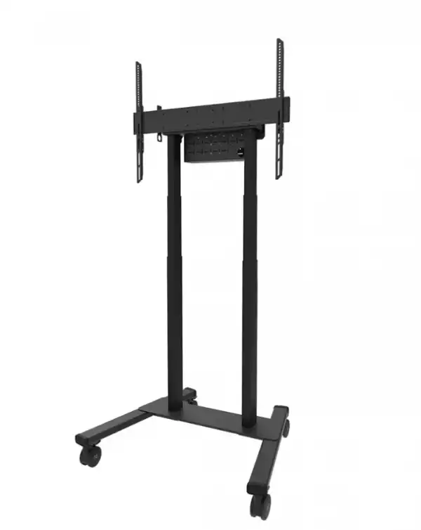 Neomounts Motorised Mobile Stand incl. storage box, 10 cm. Wheels Floor - VESA 100x100 up to 800x600