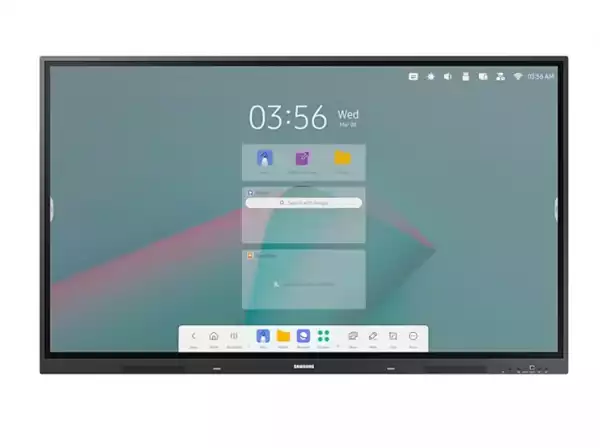 Samsung Interactive E-Board WA75C 75" Android OS  4K Digital Flipchart TOUCH , Mirroring, Wi-Fi, Black