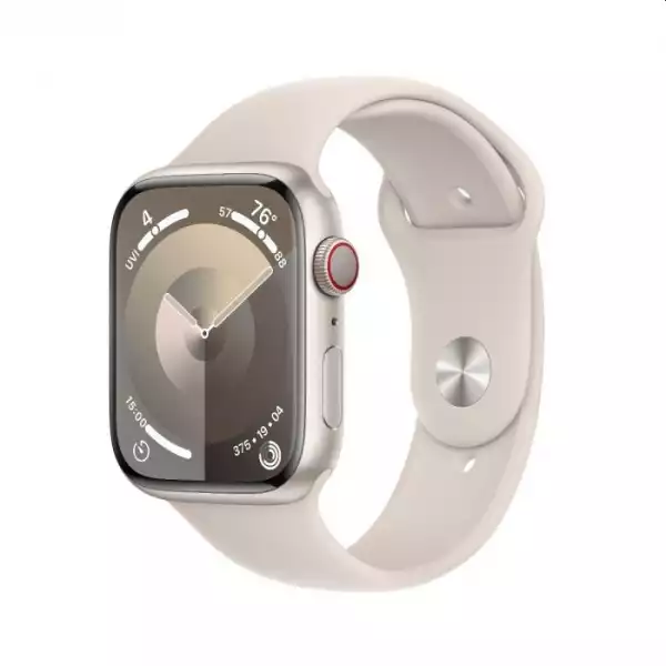 Смартчасовник Apple Watch Series 9 GPS + Cellular 45mm Starlight Aluminium Case with Starlight Sport Band - S/M