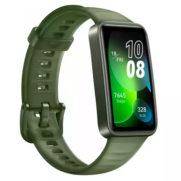 Каишка за часовник Huawei Band 8 Emerald Green, Ahsoka-B19, 1.47", Amoled,194x368, BT 5.0, Silicone Strap