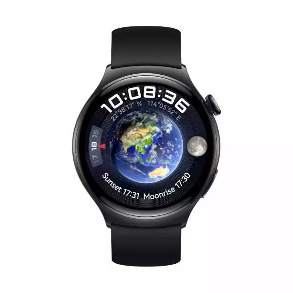 Смартчасовник Huawei Watch 4 Archi-L19F, Amoled, 466x466, PPI 310, 2G, e-sim, Single - band GNSS, BT5.2 BR+BLE, 5ATM, 530mAh, Black