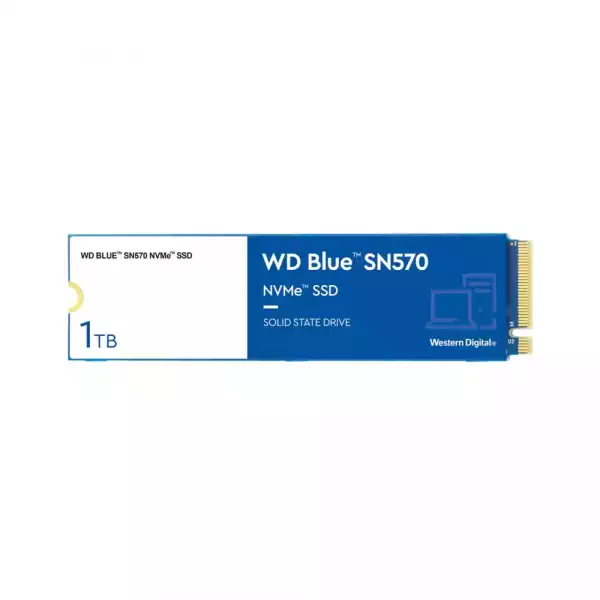 WD Blue SSD SN570 NVMe 1TB M.2 2280 PCIe Gen3 8Gb/s internal single-packed