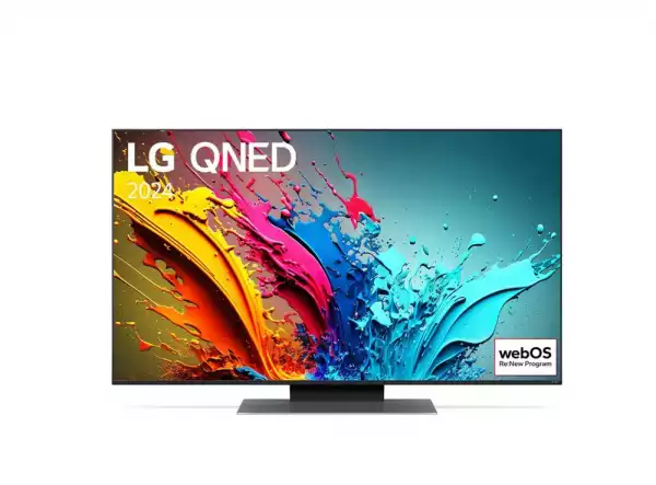 Телевизор LG 50QNED86T3A, 50" 4K QNED HDR Smart TV, 100Hz, 3840x2160, DVB-T2/C/S2, a8 AI Processor 4K, HDR 10 PRO, webOS 24 ThinQ, FreeSync Compatible, VRR, Multi View, 4K Upscaling, WiFi 5, Voice Controll, Bluetooth 5.1, AirPlay 2, LAN, CI, HDMI, SPDIF, 2 pole
